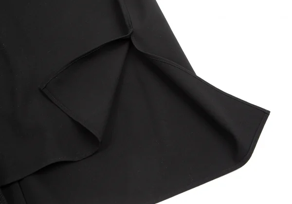 レギュレーション ヨウジヤマモトREGULATION Yohji Yamamoto ウールバックボタンホールデザインビッグシルエットシャツ 黒2 K-113035_011