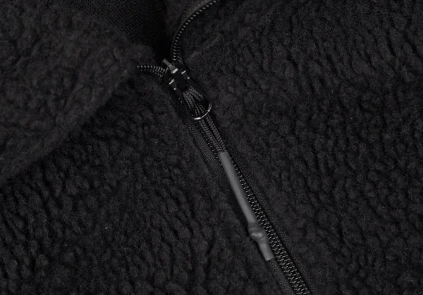 ラッドミュージシャンLAD MUSICIAN ビッグシルエットボアフリースハイネックブルゾン 黒44 K-113037_004