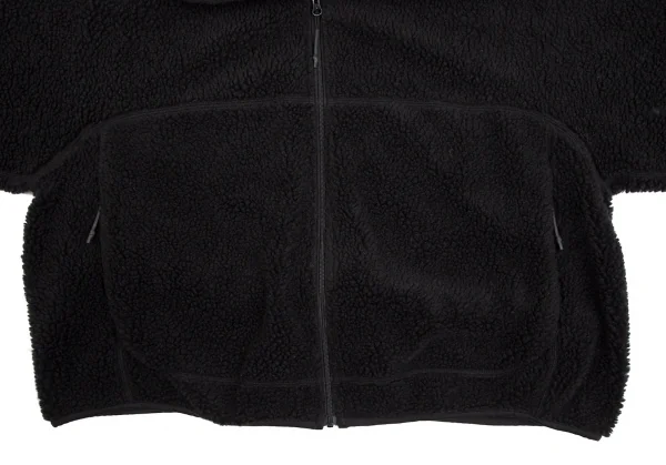 ラッドミュージシャンLAD MUSICIAN ビッグシルエットボアフリースハイネックブルゾン 黒44 K-113037_007