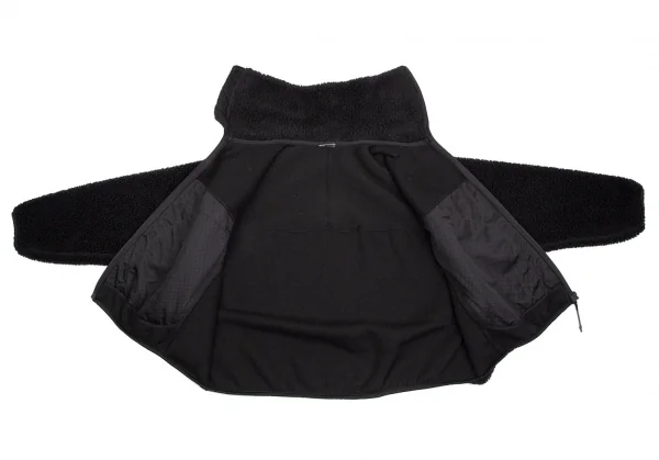 ラッドミュージシャンLAD MUSICIAN ビッグシルエットボアフリースハイネックブルゾン 黒44 K-113037_009