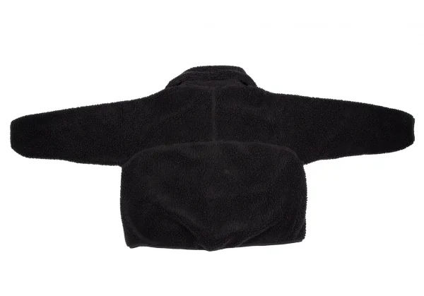 ラッドミュージシャンLAD MUSICIAN ビッグシルエットボアフリースハイネックブルゾン 黒44 K-113037_010