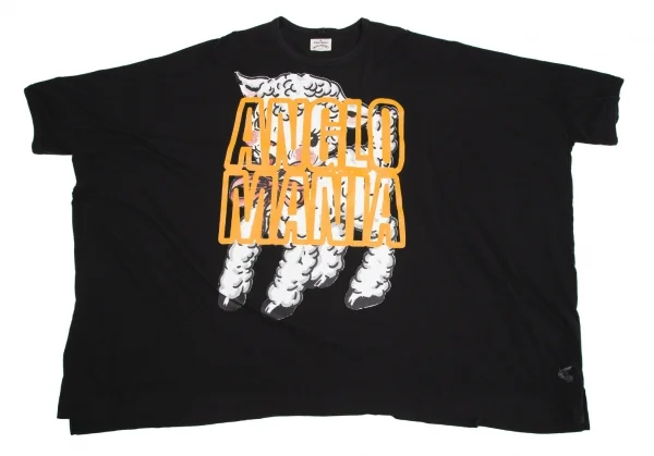 ヴィヴィアンウエストウッド アングロマニアVivienne Westwood ANGLOMANIA グラフィックプリントビッグシルエットTシャツ 黒38 K-113048_002
