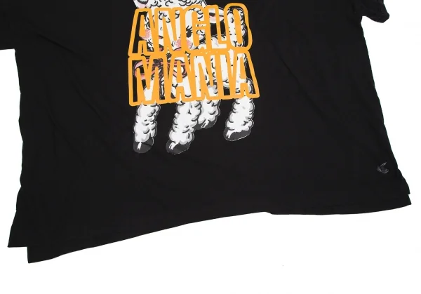 ヴィヴィアンウエストウッド アングロマニアVivienne Westwood ANGLOMANIA グラフィックプリントビッグシルエットTシャツ 黒38 K-113048_009