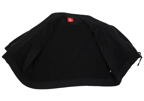 ヴィヴィアンウエストウッド レッドレーベルVivienne Westwood Red Label スウェットビッグシルエットジップアップブルゾン 黒00 K-113049_011