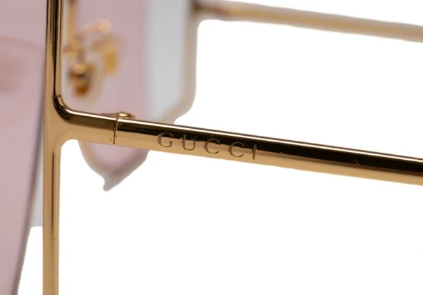 グッチGUCCI GG0252S バタフライ オーバーサイズサングラス ゴールドレンズピンク ゴールドピンク K-113052_017