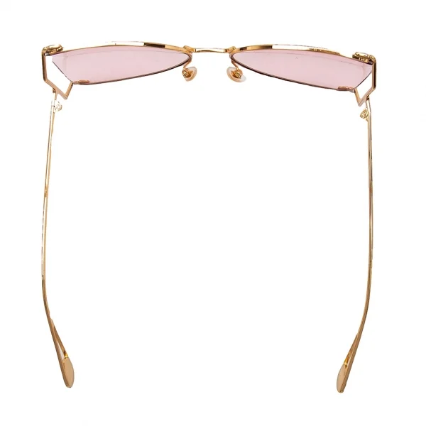 グッチGUCCI GG0252S バタフライ オーバーサイズサングラス ゴールドレンズピンク ゴールドピンク K-113052_005