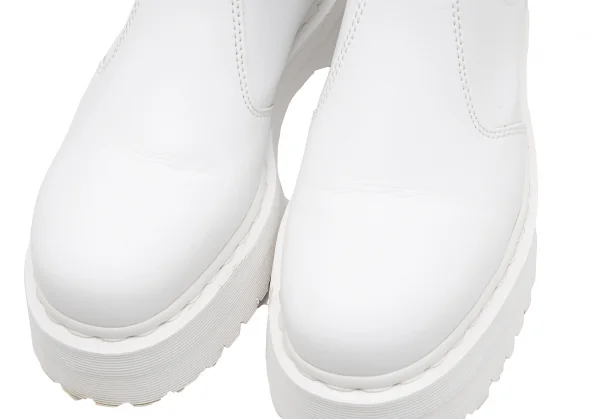 ドクターマーチンDr.Martens VEGAN 2976 QUAD MONO チェルシーブーツ 白UK8(27) K-113053_006