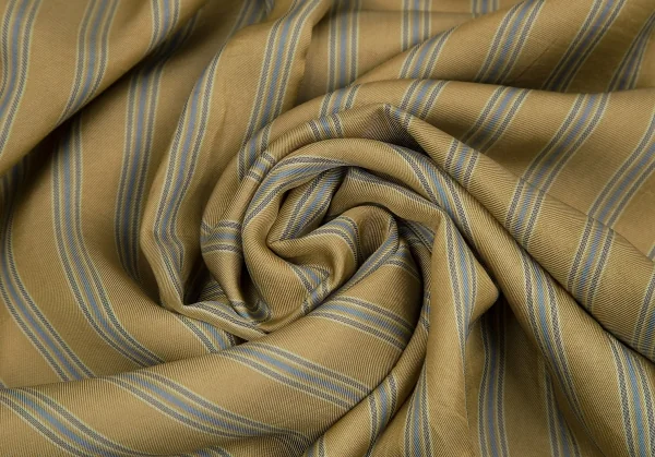 コムデギャルソン オムプリュスCOMME des GARCONS HOMME PLUS キュプラストライプ切替デザインシャツ カーキM位 K-113057_016