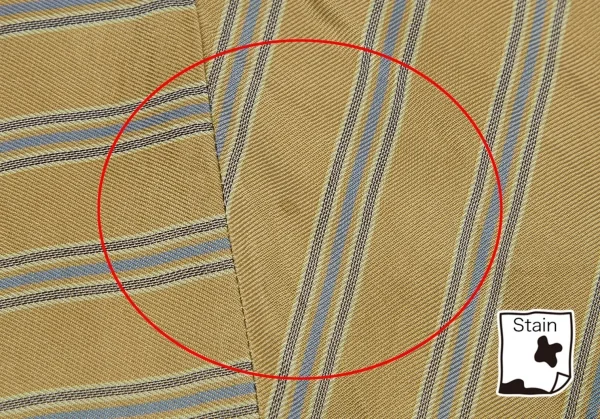 コムデギャルソン オムプリュスCOMME des GARCONS HOMME PLUS キュプラストライプ切替デザインシャツ カーキM位 K-113057_004