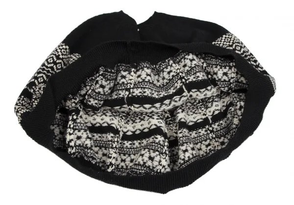 COMME des GARCONS Fair isle Knit Poncho K-113059_006