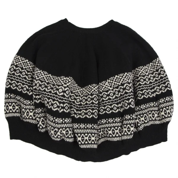 COMME des GARCONS Fair isle Knit Poncho K-113059_007