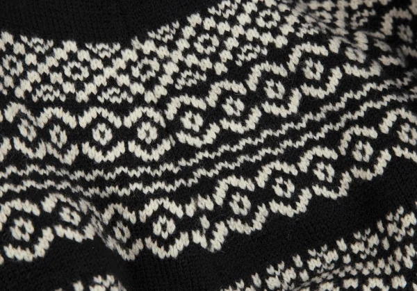 COMME des GARCONS Fair isle Knit Poncho K-113059_008