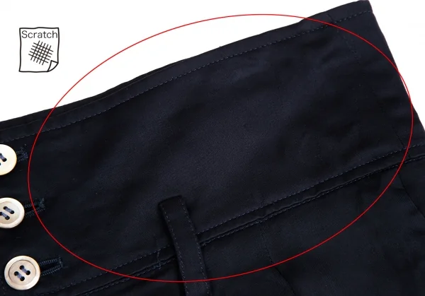 コムデギャルソンCOMME des GARCONSハイウエストツータックショートパンツ 紺M K-113061_003