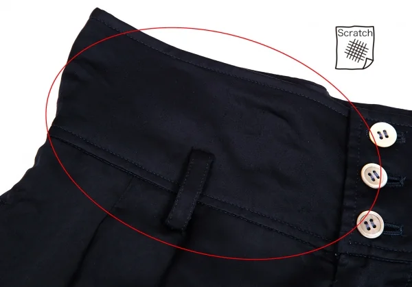 コムデギャルソンCOMME des GARCONSハイウエストツータックショートパンツ 紺M K-113061_004