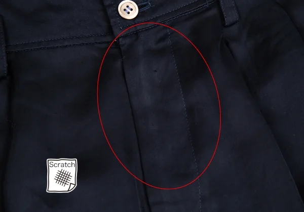 コムデギャルソンCOMME des GARCONSハイウエストツータックショートパンツ 紺M K-113061_005