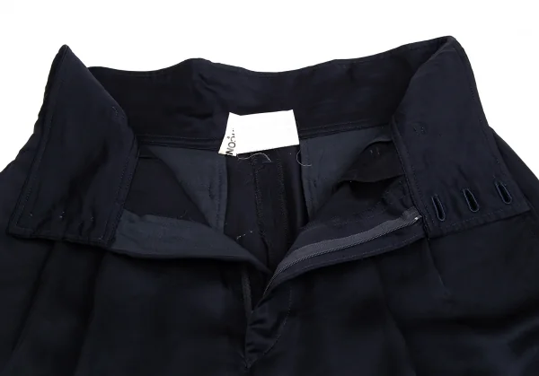 コムデギャルソンCOMME des GARCONSハイウエストツータックショートパンツ 紺M K-113061_007