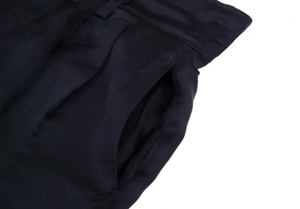 コムデギャルソンCOMME des GARCONSハイウエストツータックショートパンツ 紺M K-113061_008