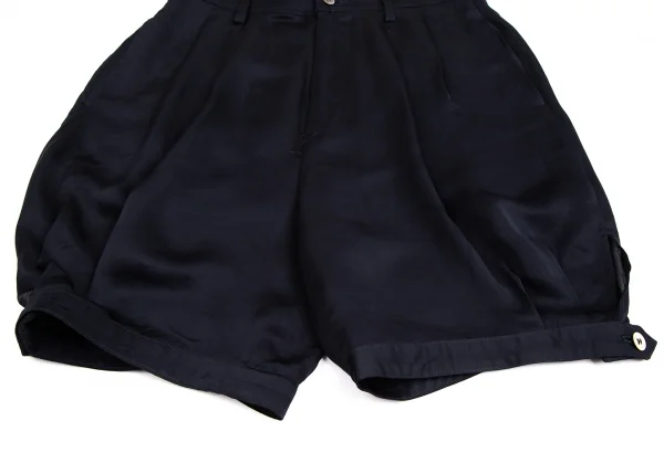 コムデギャルソンCOMME des GARCONSハイウエストツータックショートパンツ 紺M K-113061_009