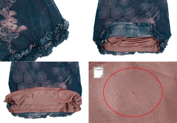 ジャンポールゴルチエJean Paul GAULTIER 曼荼羅プリントパワーネットキャミワンピース 青40 K-113079_007