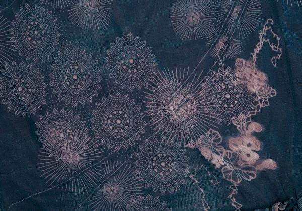 ジャンポールゴルチエJean Paul GAULTIER 曼荼羅プリントパワーネットセットアップ 青40 K-113080_013