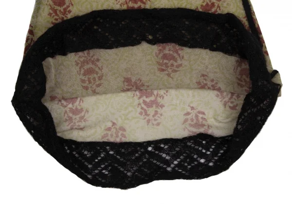 ジャンポールゴルチエ ファムJean Paul GAULTIER FEMME アラベスクプリントパワーネットハイネックノースリーブ 緑茶40 K-113098_010