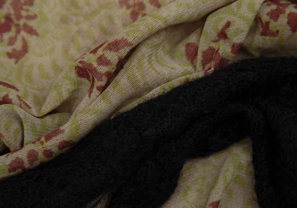 ジャンポールゴルチエ ファムJean Paul GAULTIER FEMME アラベスクプリントパワーネットハイネックノースリーブ 緑茶40 K-113098_014