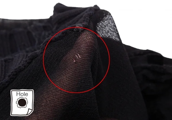 ジャンポールゴルチエ マイユJean Paul GAULTIER MAILLE フロッキーボーダーパワーネットカットソー 黒M位 K-113124_004