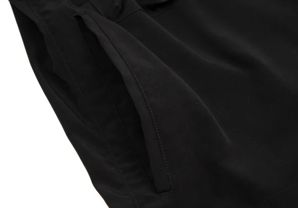 タケシコウサカバイ ワイズ ピンクレーベルTAKESHI KOSAKA by Y's Pink Label トリアセテートポリ襟断ち切りポケットデザインシャツジャケット 黒3 K-113133_011