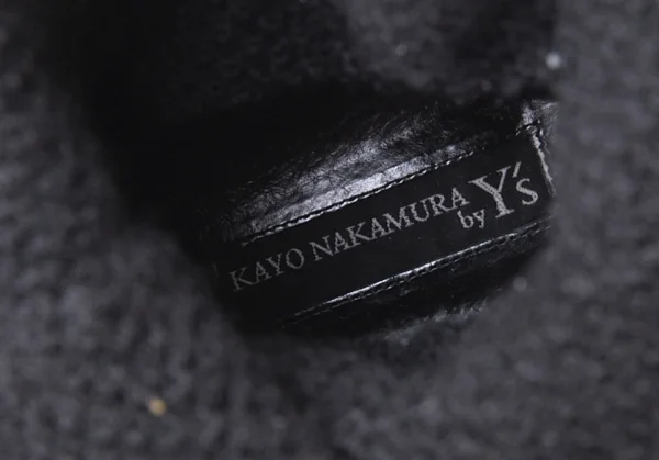 カヨ ナカムラ バイ ワイズKAYO NAKAMURA by Y's ニットレイヤードウイングチップブーツ 黒3(24位) K-113173_014