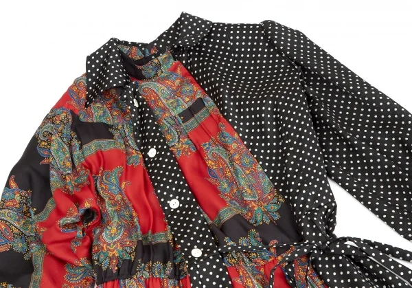 JUNYA WATANABE COMME des GARCONS Dot Paisley Asymmetry Dress K-113179_003