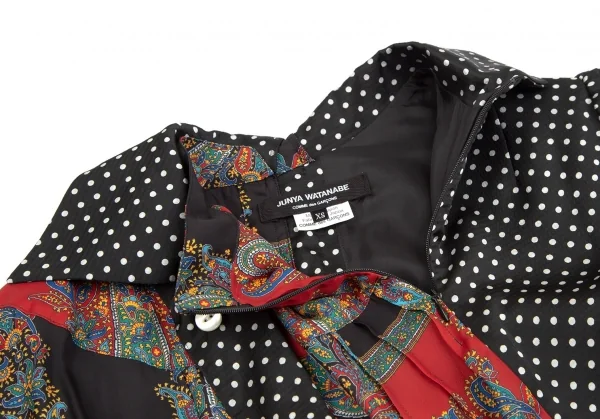 JUNYA WATANABE COMME des GARCONS Dot Paisley Asymmetry Dress K-113179_005