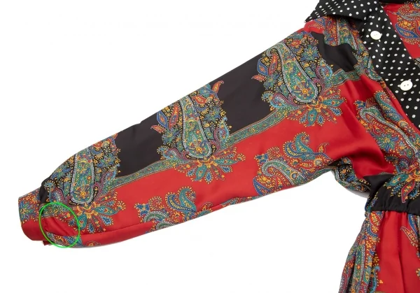 JUNYA WATANABE COMME des GARCONS Dot Paisley Asymmetry Dress K-113179_006