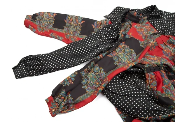 JUNYA WATANABE COMME des GARCONS Dot Paisley Asymmetry Dress K-113179_008