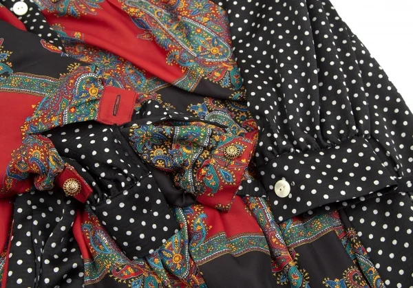 JUNYA WATANABE COMME des GARCONS Dot Paisley Asymmetry Dress K-113179_009