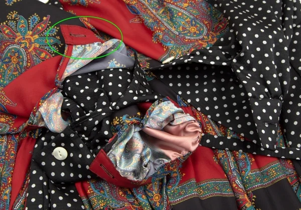 JUNYA WATANABE COMME des GARCONS Dot Paisley Asymmetry Dress K-113179_010