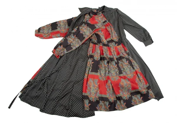 JUNYA WATANABE COMME des GARCONS Dot Paisley Asymmetry Dress K-113179_015