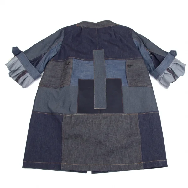 ジュンヤワタナベ コムデギャルソンJUNYA WATANABE COMME des GARCONS denim パッチワークデニムコート インディゴXS K-113180_014