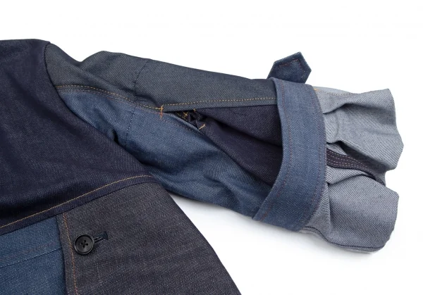 ジュンヤワタナベ コムデギャルソンJUNYA WATANABE COMME des GARCONS denim パッチワークデニムコート インディゴXS K-113180_016
