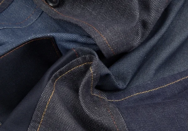 ジュンヤワタナベ コムデギャルソンJUNYA WATANABE COMME des GARCONS denim パッチワークデニムコート インディゴXS K-113180_017