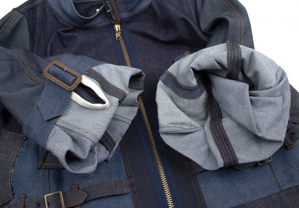 ジュンヤワタナベ コムデギャルソンJUNYA WATANABE COMME des GARCONS denim パッチワークデニムコート インディゴXS K-113180_007