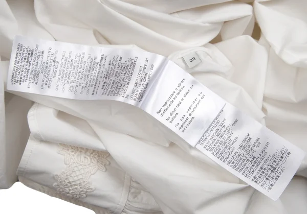 グッチGUCCI フラワーレースカラー着脱オーバーサイズシャツ 白38 K-113190_016