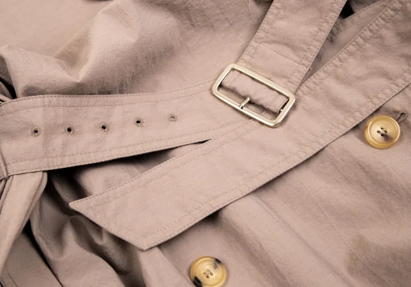 マックスマーラMax Mara コットンナイロンフレアトレンチコート ベージュ34 K-113203_012