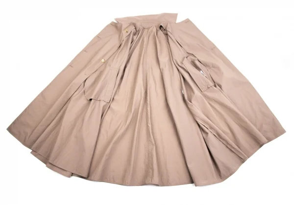 マックスマーラMax Mara コットンナイロンフレアトレンチコート ベージュ34 K-113203_014
