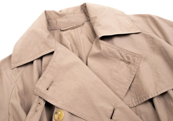 マックスマーラMax Mara コットンナイロンフレアトレンチコート ベージュ34 K-113203_004