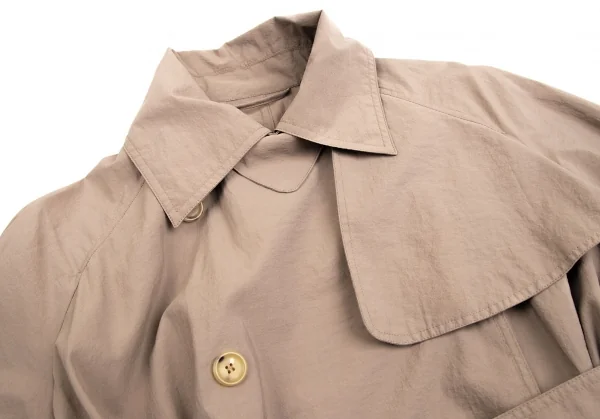 マックスマーラMax Mara コットンナイロンフレアトレンチコート ベージュ34 K-113203_005