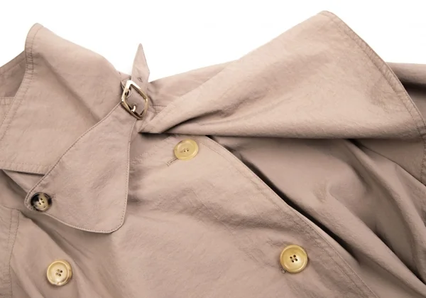 マックスマーラMax Mara コットンナイロンフレアトレンチコート ベージュ34 K-113203_006