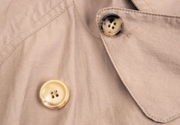 マックスマーラMax Mara コットンナイロンフレアトレンチコート ベージュ34 K-113203_007