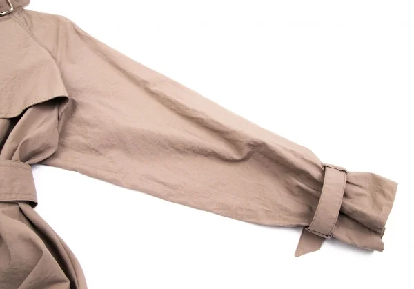 マックスマーラMax Mara コットンナイロンフレアトレンチコート ベージュ34 K-113203_008