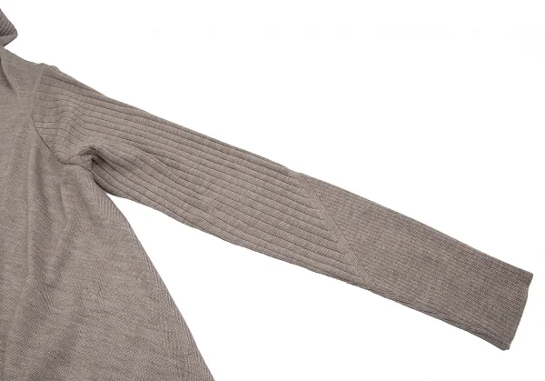 サルヴァトーレフェラガモ Salvatore Ferragamo シルクカシミヤ混ウールドレープニットカーディガン ベージュXS K-113213_005