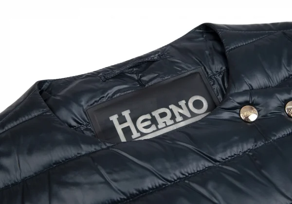 ヘルノHERNO ダブルフロントダウンベスト 紺38 K-113217_004